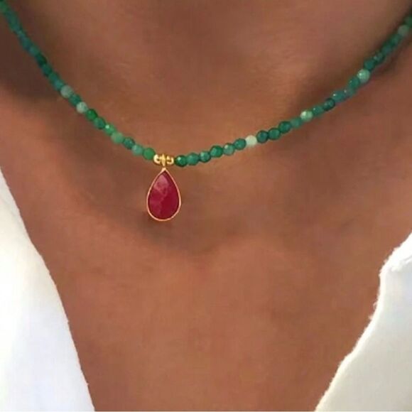 Anthropologie Jewelry - Teardrop Necklace N1349